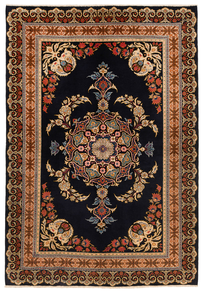 Alfombra persa Kashan | 204 x 141 cm