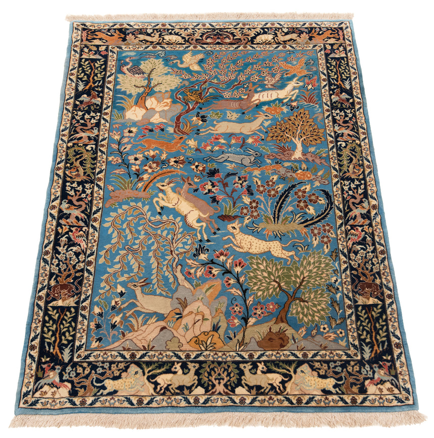 Alfombra persa de Isfahán | 112 x 78 cm