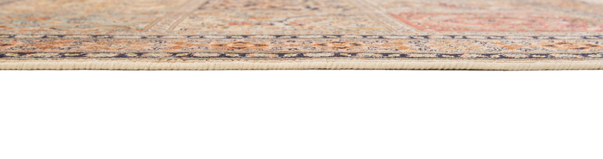 Alfombra india de seda pura de Cachemira | 91 x 62 cm