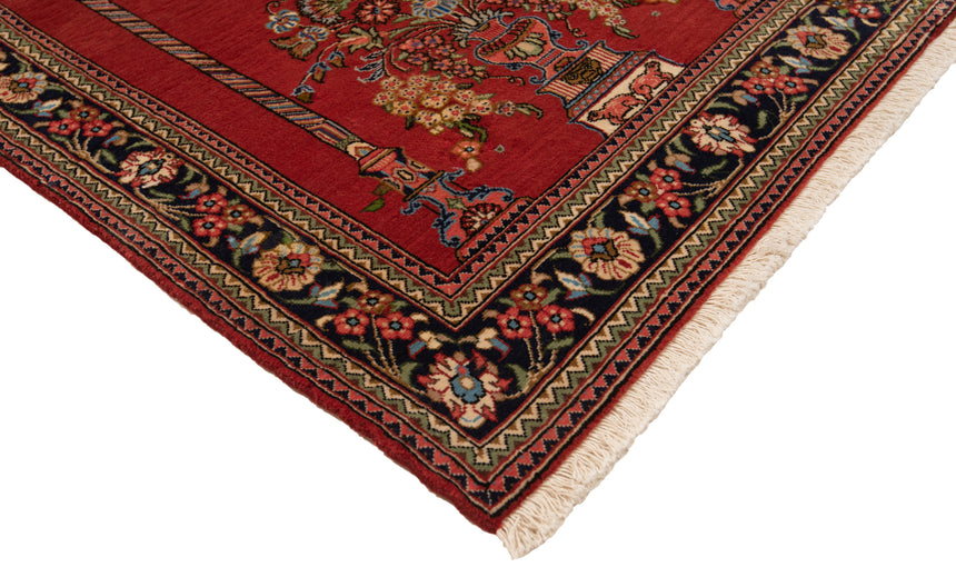 Alfombra persa Qom | 133 x 77 cm