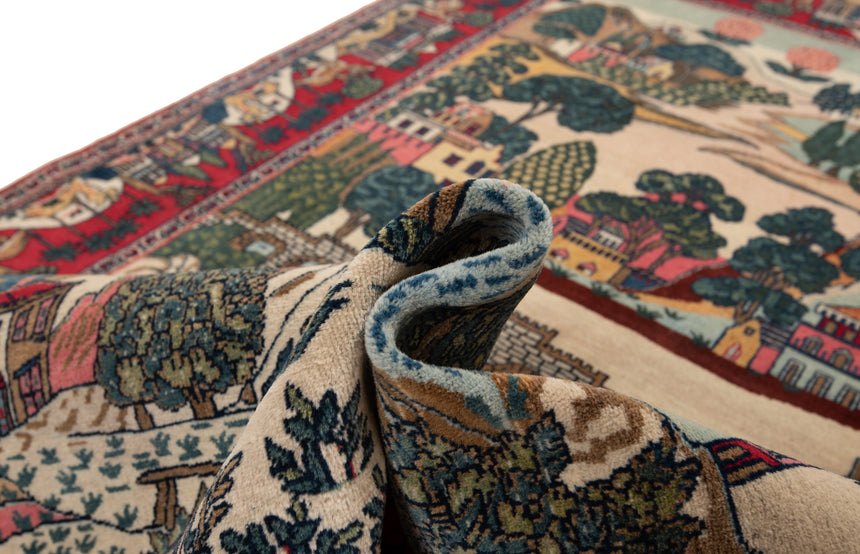 Alfombra persa Kashan | 206 x 133 cm