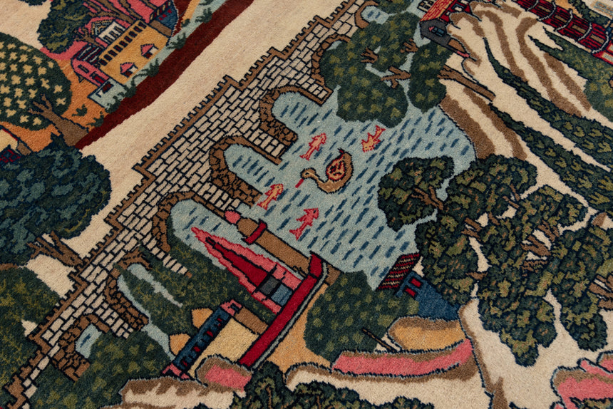 Alfombra persa Kashan | 206 x 133 cm