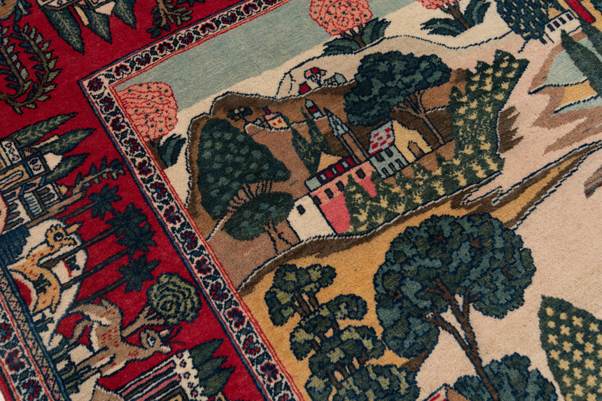 Alfombra persa Kashan | 206 x 133 cm