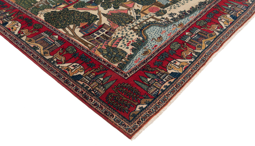 Alfombra persa Kashan | 206 x 133 cm