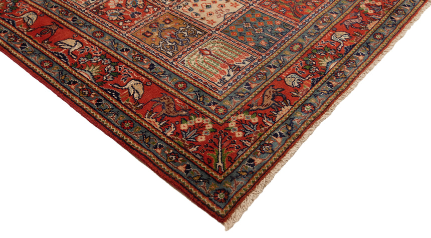 Alfombra persa de seda con diseño de Moud | 146 x 98 cm