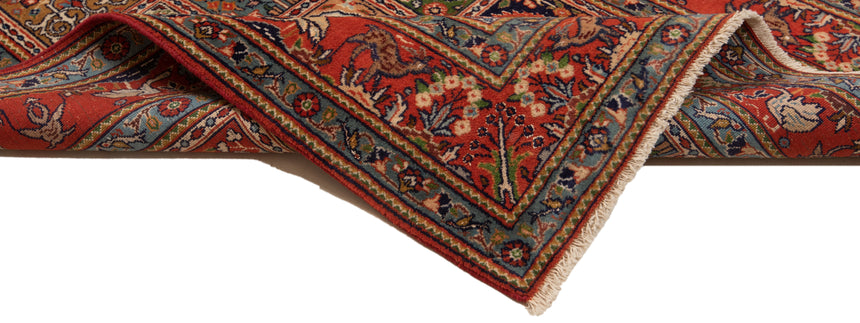 Alfombra persa de seda con diseño de Moud | 146 x 98 cm