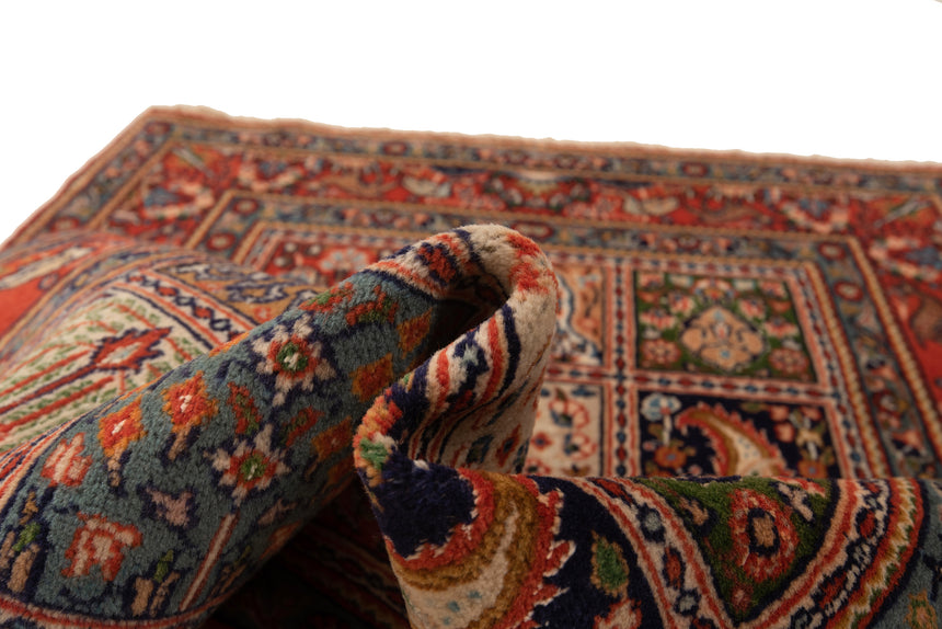 Alfombra persa de seda con diseño de Moud | 146 x 98 cm