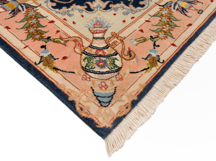 Alfombra persa Tabriz 50 Raj de lana y seda | 114 x 67 cm