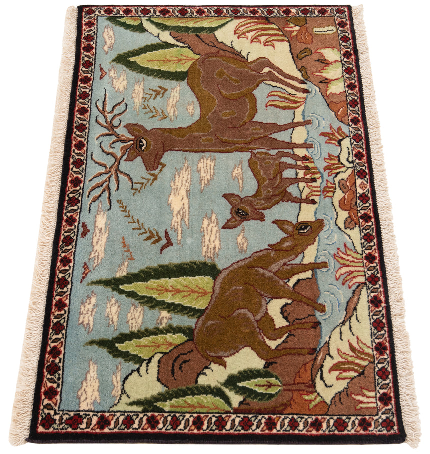 Alfombra persa Kashan | 50 x 85 cm