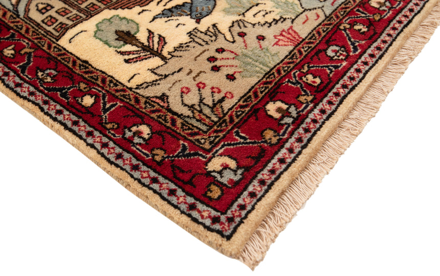 Alfombra persa Kashan | 62 x 80 cm