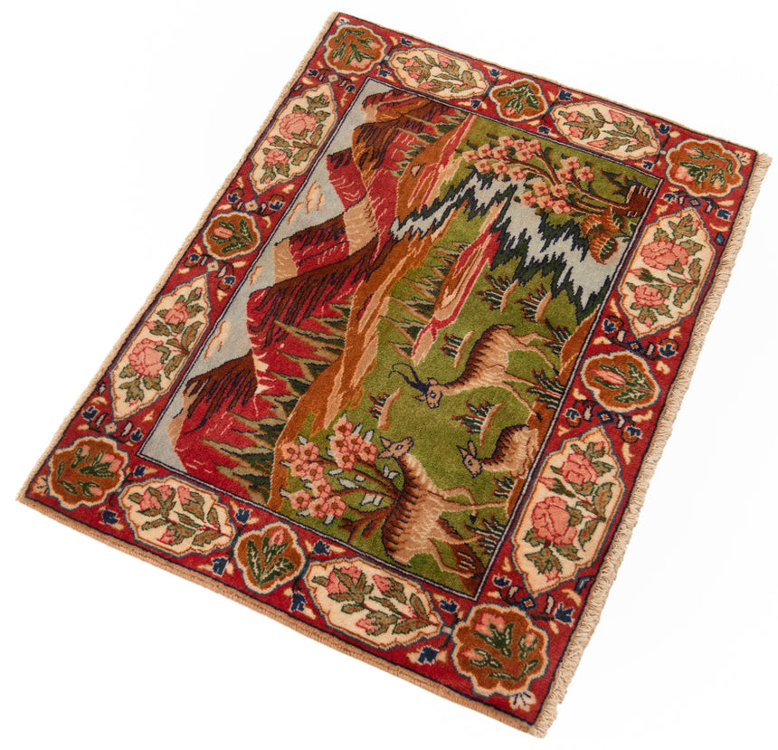 Alfombra persa Tabriz | 56 x 80 cm