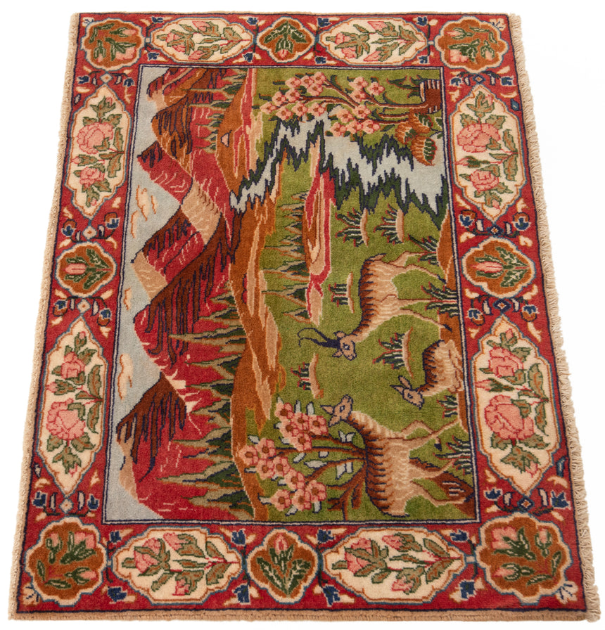 Alfombra persa Tabriz | 56 x 80 cm