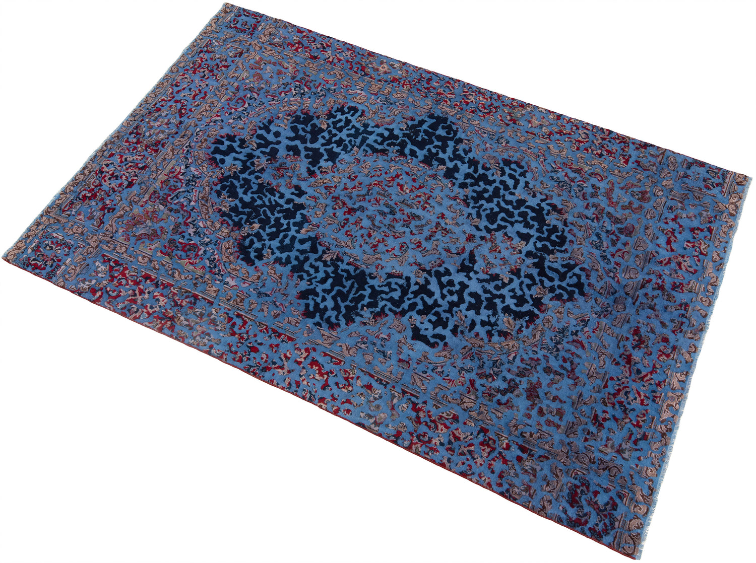Alfombra vintage con relieve | 276 x 176 cm