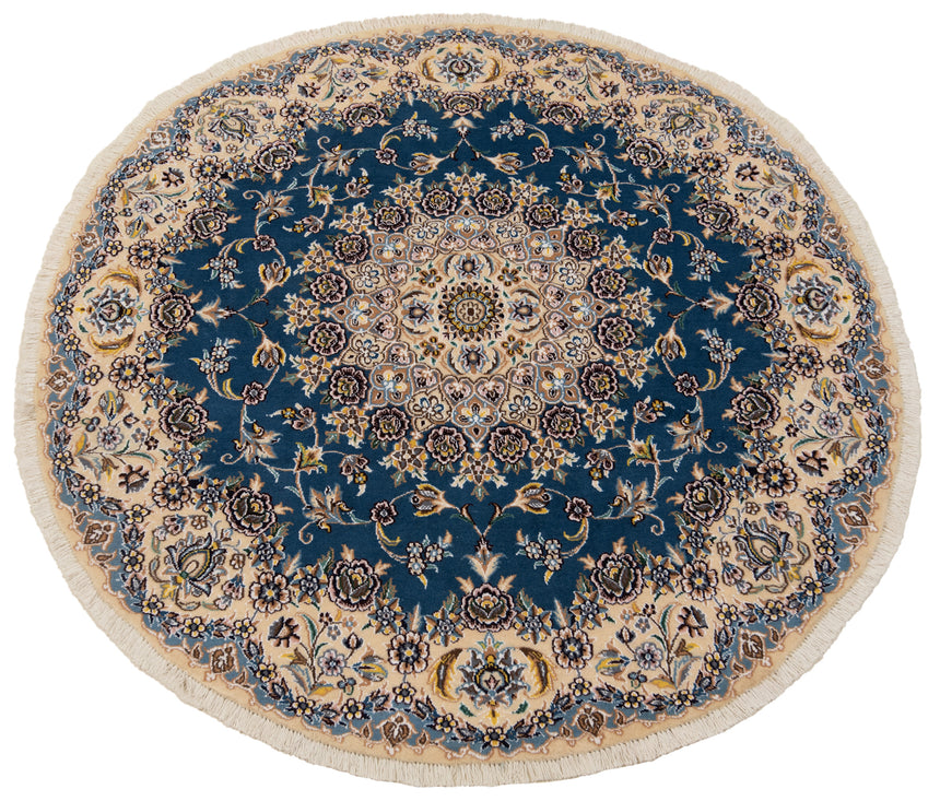 Alfombra persa Nain 9La | 143 x 143 cm