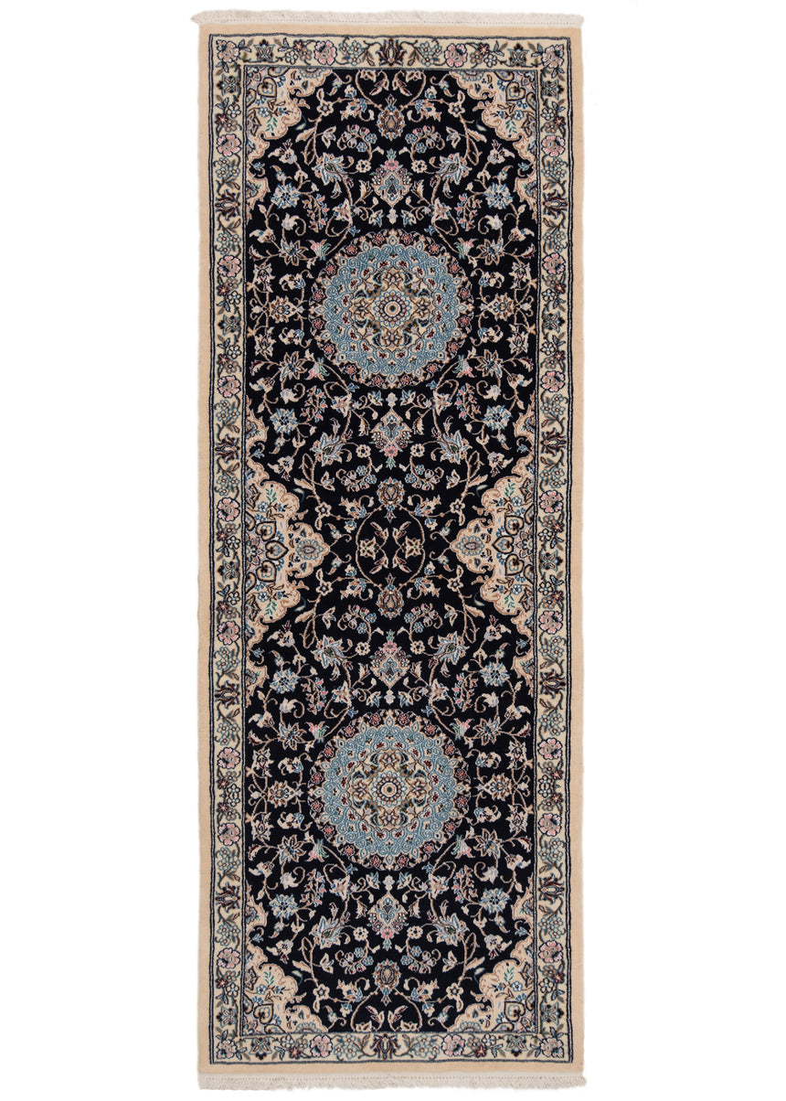 Alfombra persa Nain 9La | 220 x 76 cm
