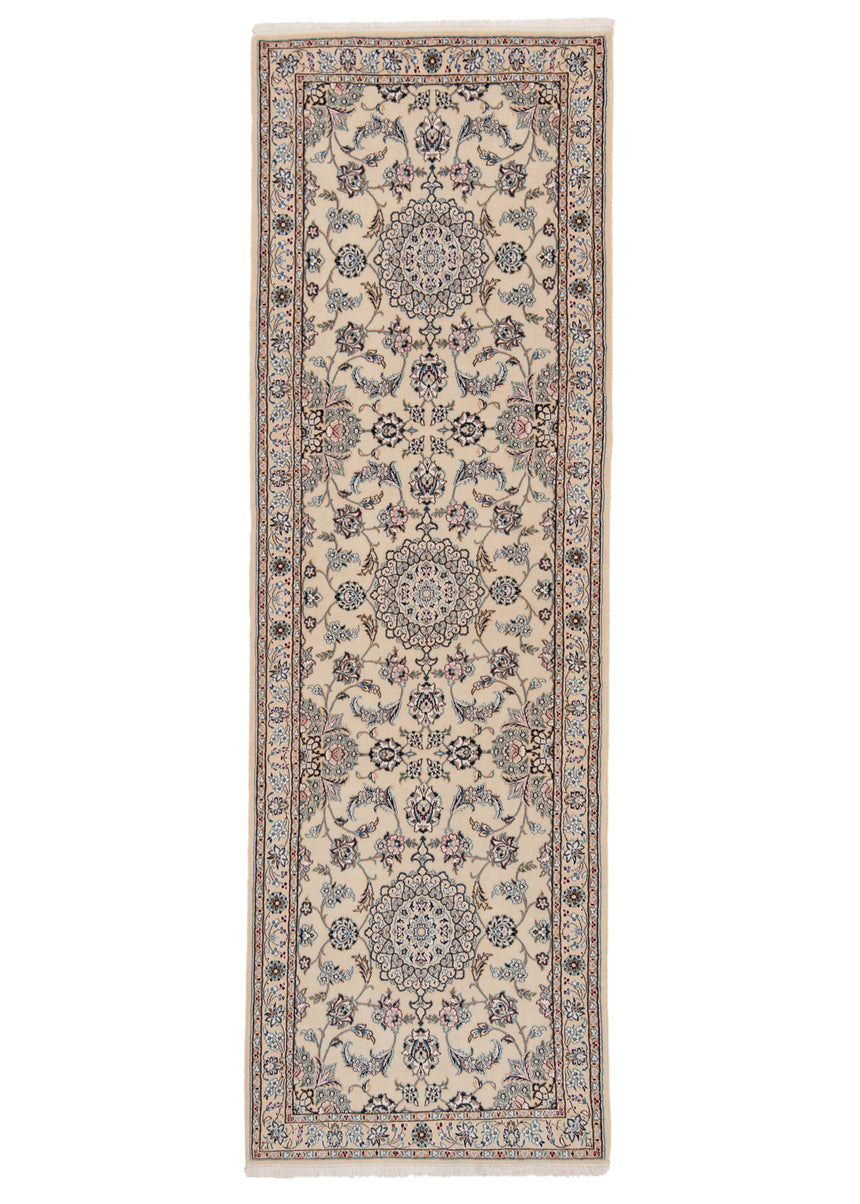 Alfombra persa Nain 9La | 315 x 98 cm