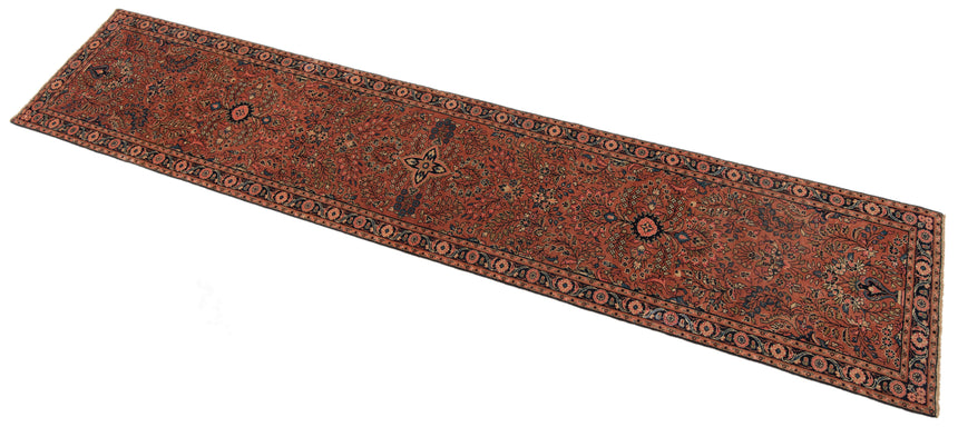 Alfombra persa Hamedan Patina | 406 x 81 cm