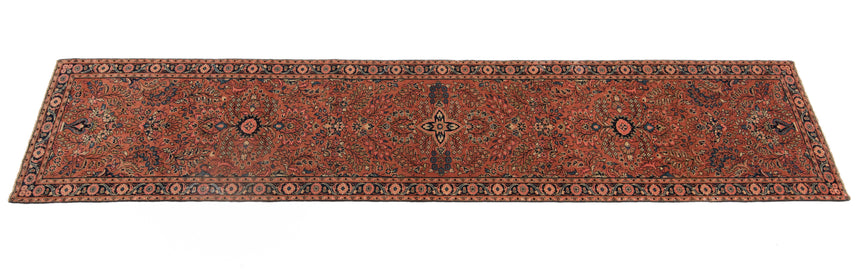 Alfombra persa Hamedan Patina | 406 x 81 cm