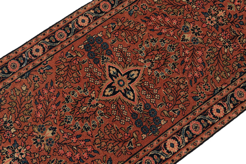 Alfombra persa Hamedan Patina | 406 x 81 cm