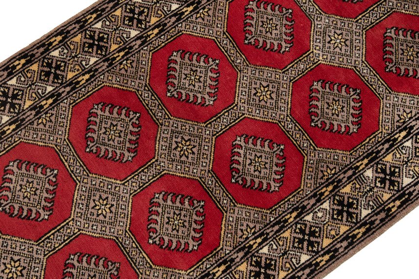 Alfombra persa baluchis | 253 x 77 cm