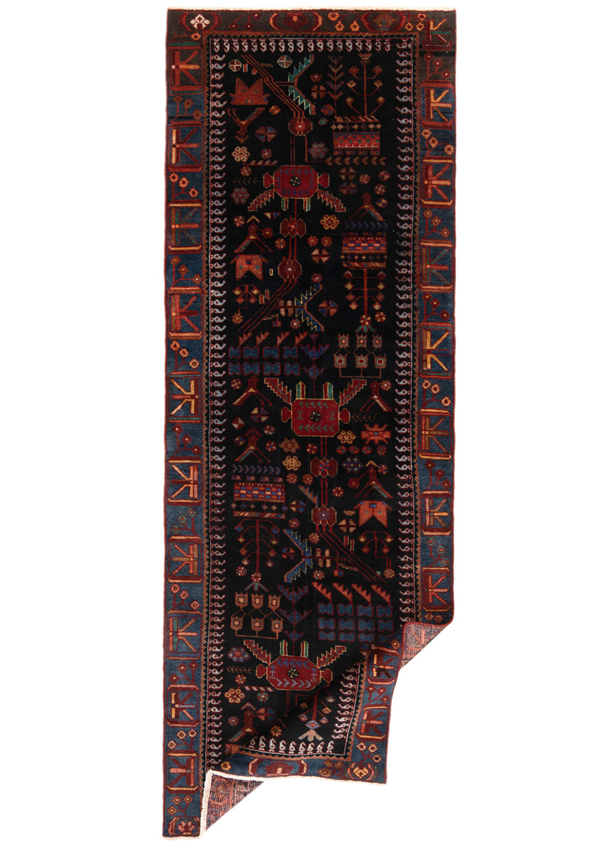 Alfombra persa Nahavand | 277 x 94 cm