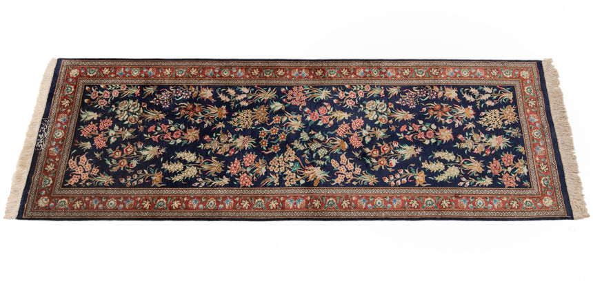 Alfombra persa Qom | 146 x 46 cm