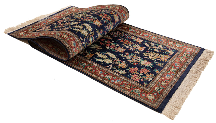 Alfombra persa Qom | 146 x 46 cm