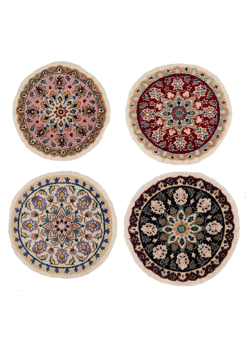 Alfombra persa Nain 9La | 45 x 45 cm