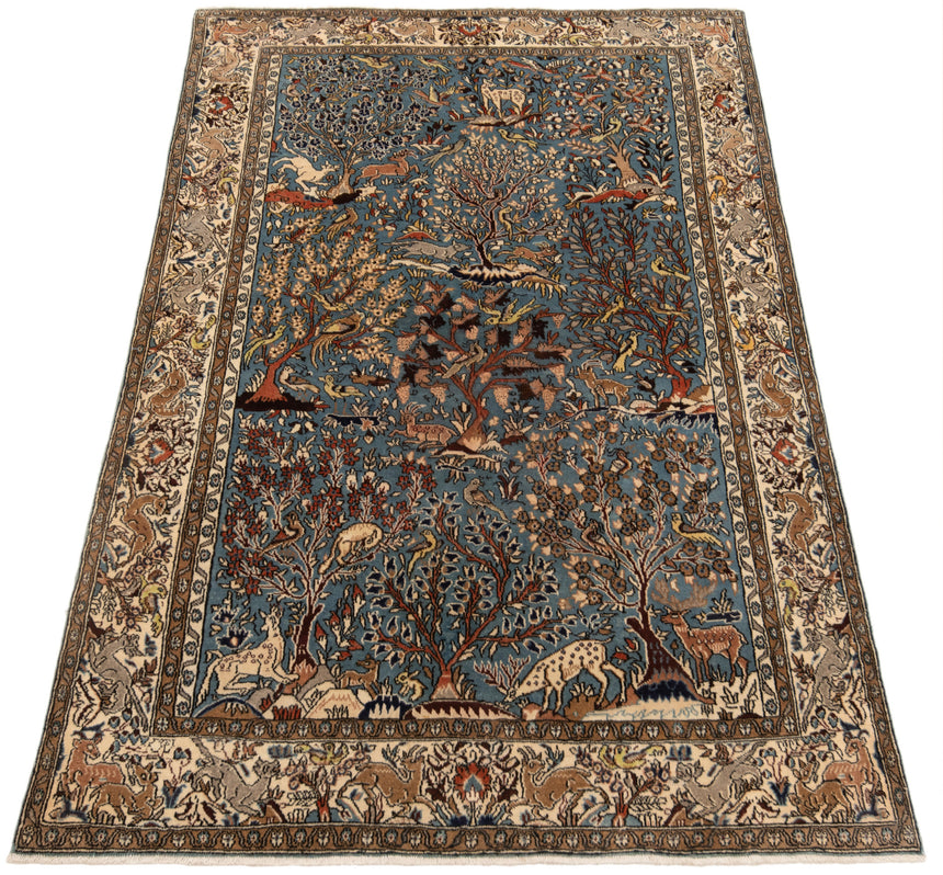 Alfombra persa Qom | 213 x 135 cm