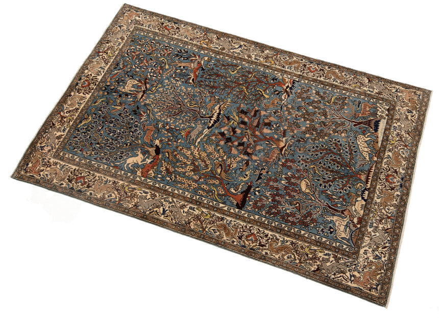 Alfombra persa Qom | 213 x 135 cm