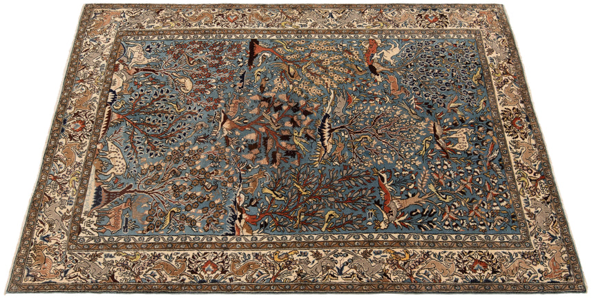 Alfombra persa Qom | 213 x 135 cm