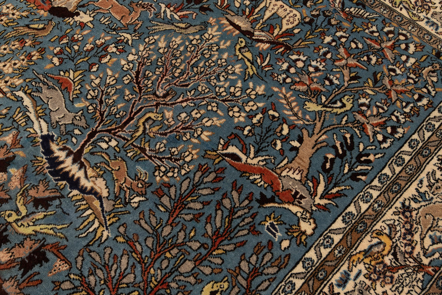 Alfombra persa Qom | 213 x 135 cm