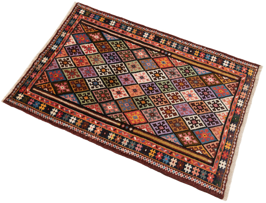 Alfombra persa Shiraz | 104 x 76 cm
