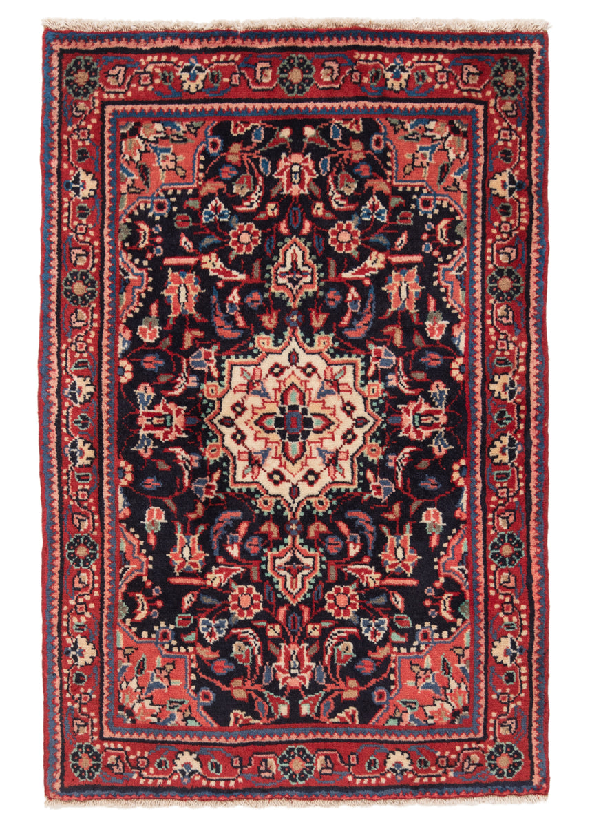 Alfombra persa Hamedan | 94 x 64 cm