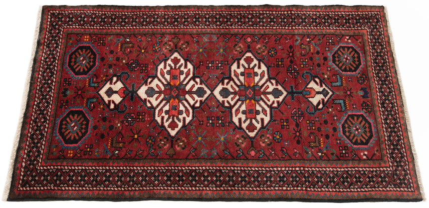 Alfombra persa Hamedan | 135 x 77 cm