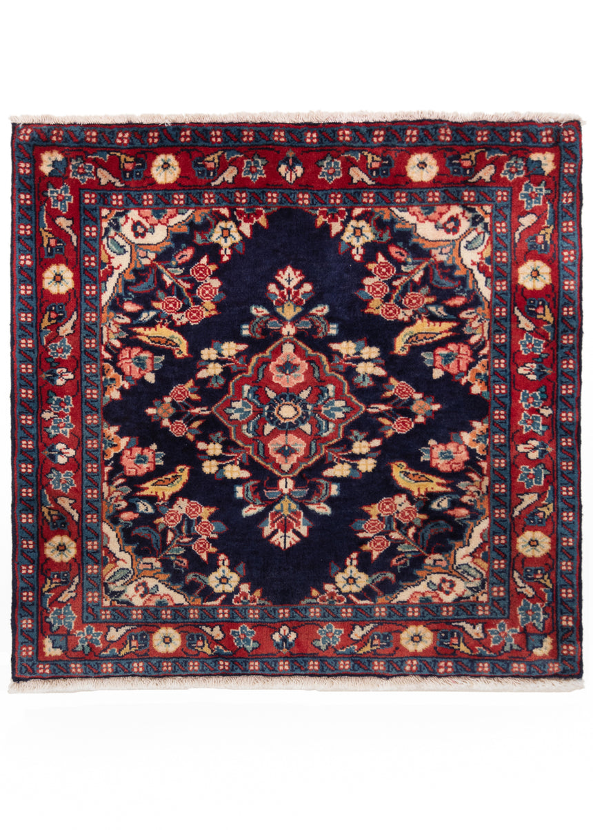 Alfombra persa Kashan | 70 x 70 cm