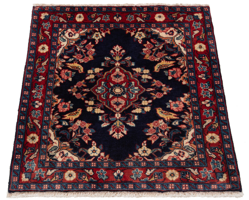 Alfombra persa Kashan | 70 x 70 cm