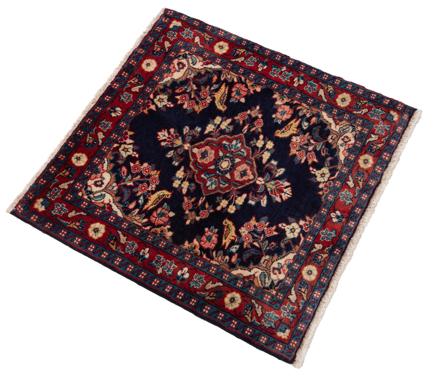 Alfombra persa Kashan | 70 x 70 cm