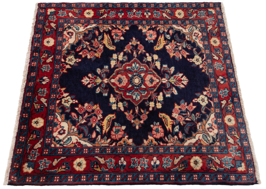 Alfombra persa Kashan | 70 x 70 cm