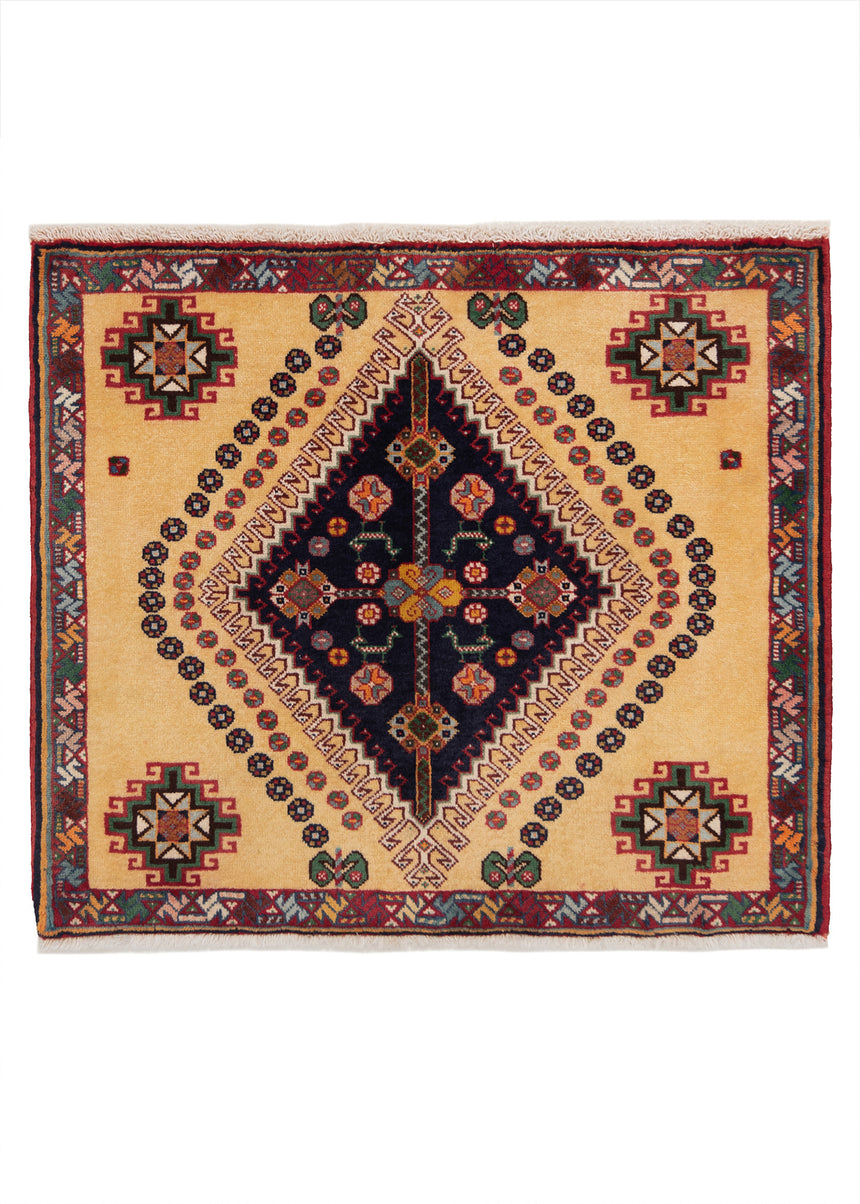 Alfombra persa Shiraz | 60 x 69 cm