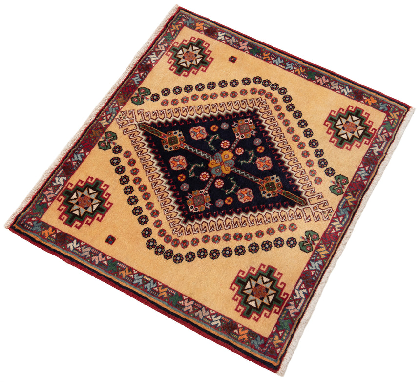 Alfombra persa Shiraz | 60 x 69 cm