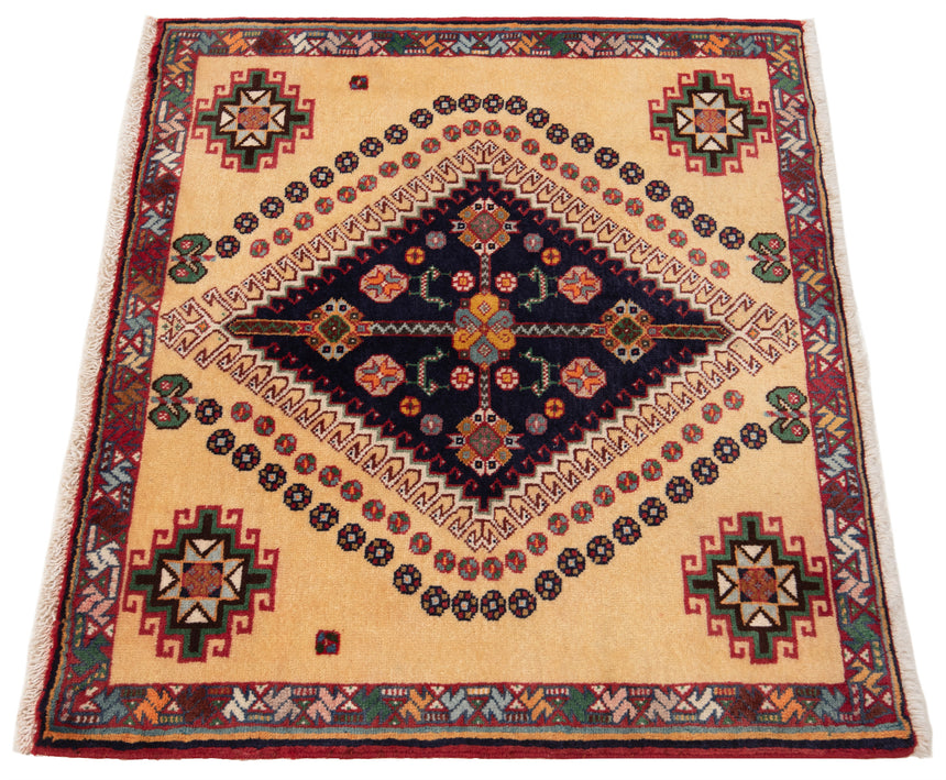 Alfombra persa Shiraz | 60 x 69 cm