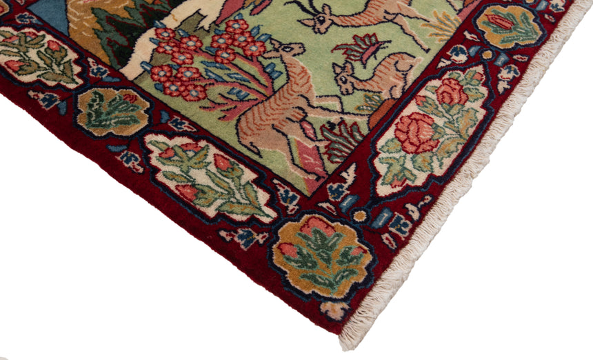 Alfombra persa Kashan | 54 x 78 cm