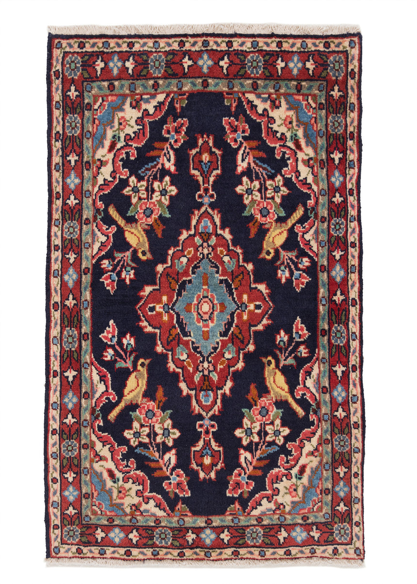 Alfombra persa Hamedan | 89 x 50 cm