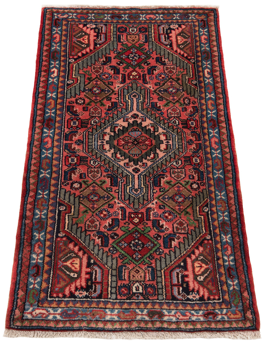 Alfombra persa Hamedan | 102 x 56 cm