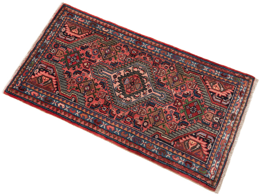 Alfombra persa Hamedan | 102 x 56 cm