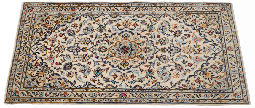 Alfombra persa Kashan | 132 x 64 cm
