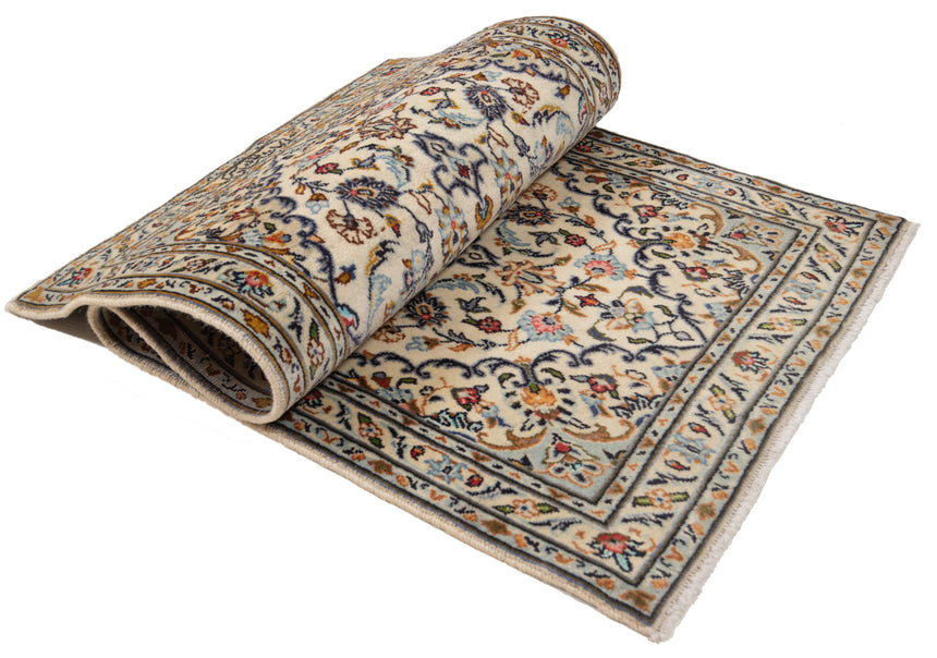 Alfombra persa Kashan | 132 x 64 cm