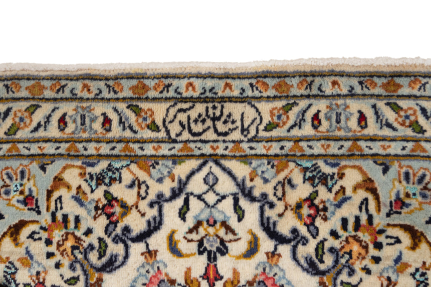 Alfombra persa Kashan | 132 x 64 cm