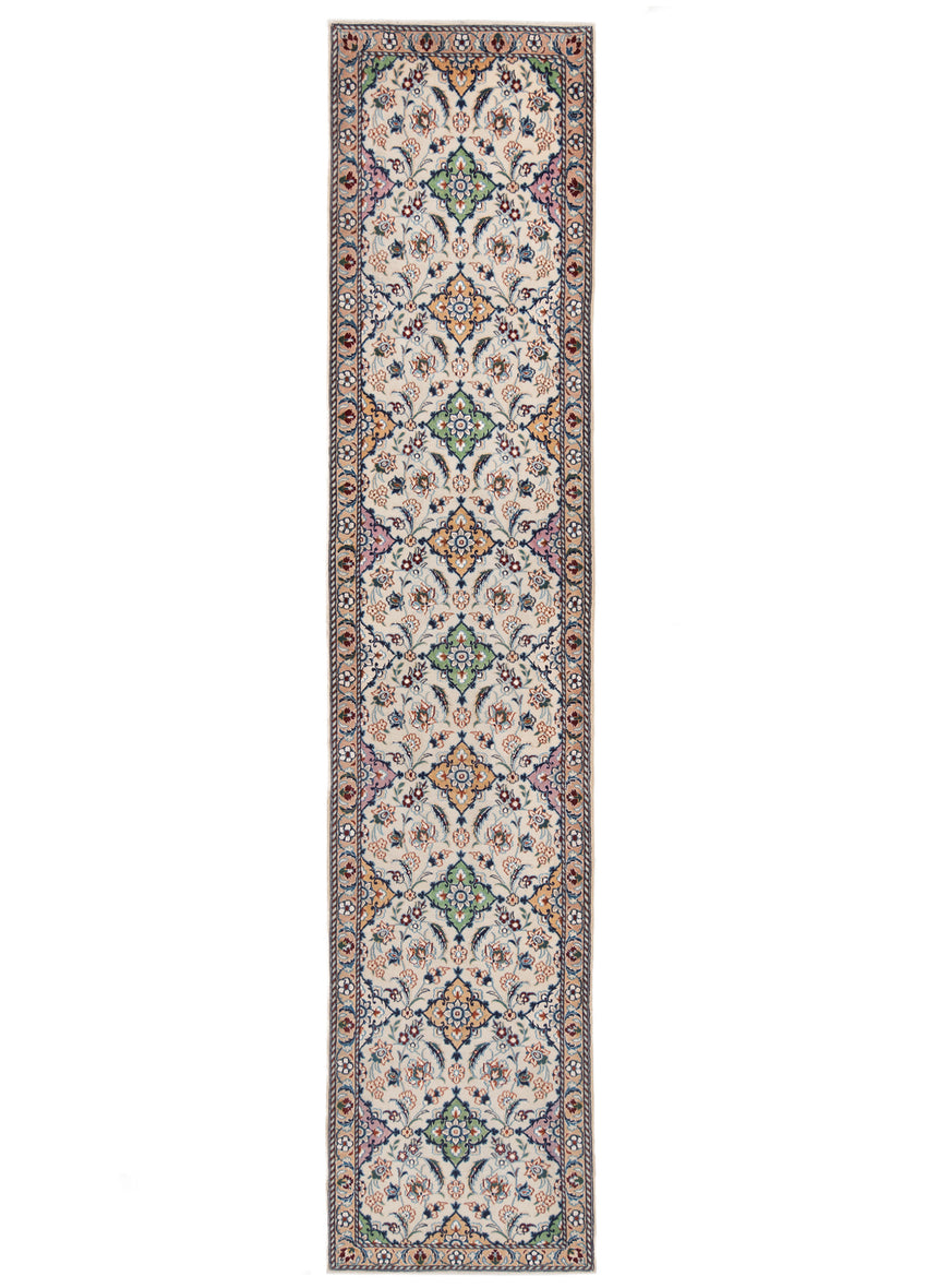 Alfombra persa Nain 9La | 328 x 68 cm